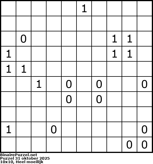 Binaire Puzzel