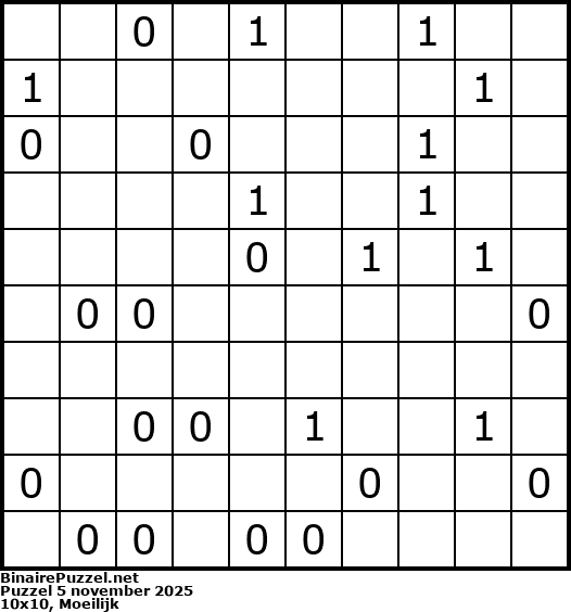 Binaire Puzzel