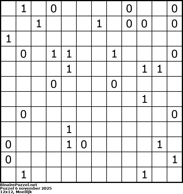 Binaire Puzzel