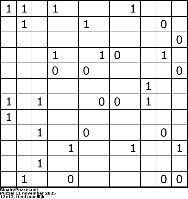 Binaire Puzzel