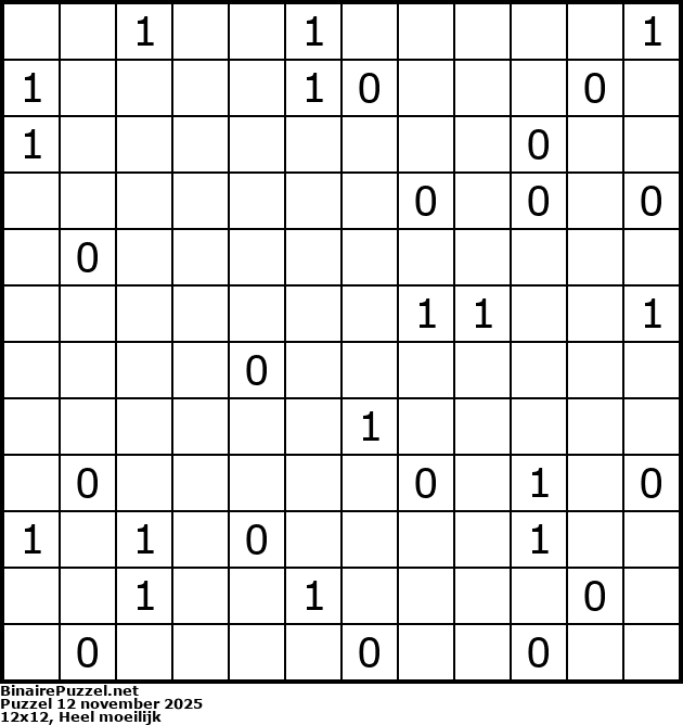 Binaire Puzzel