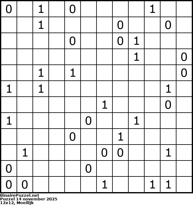 Binaire Puzzel