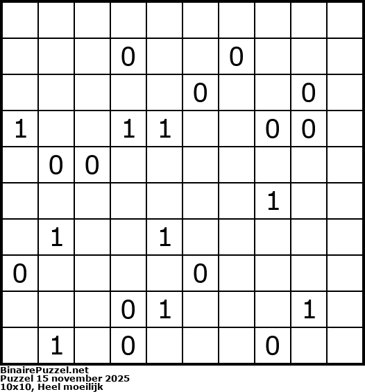Binaire Puzzel