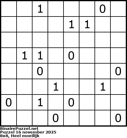 Binaire Puzzel