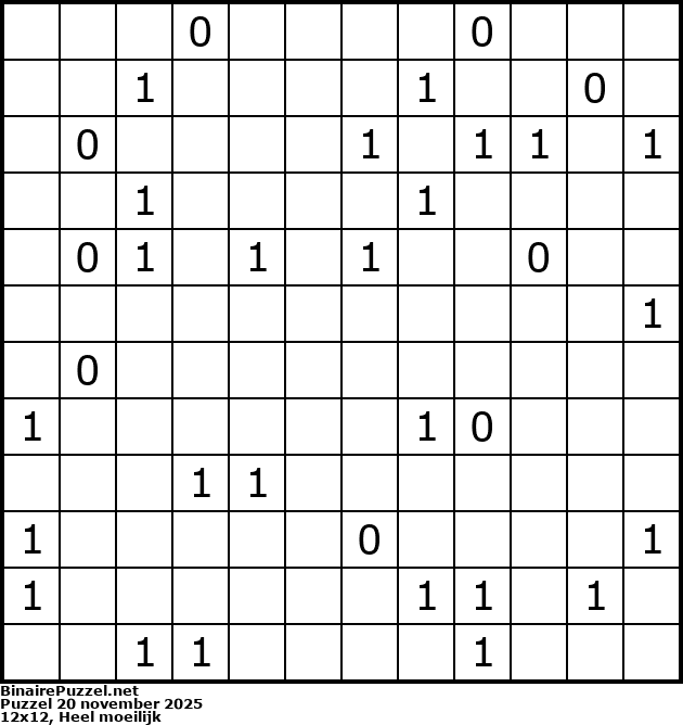 Binaire Puzzel