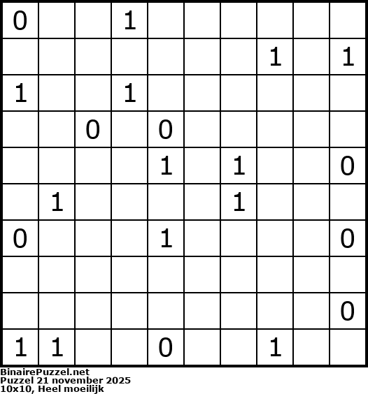 Binaire Puzzel
