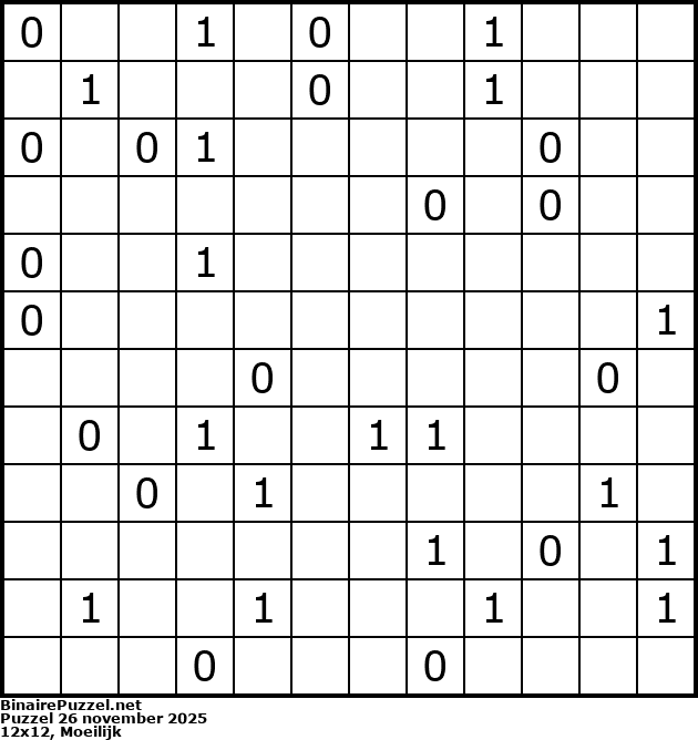 Binaire Puzzel