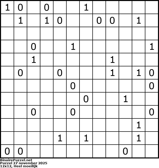 Binaire Puzzel