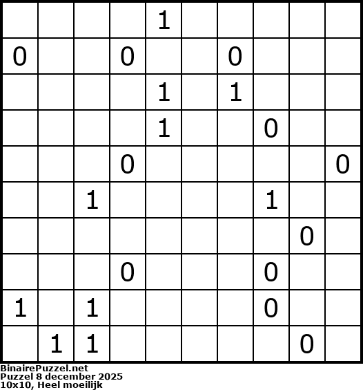 Binaire Puzzel