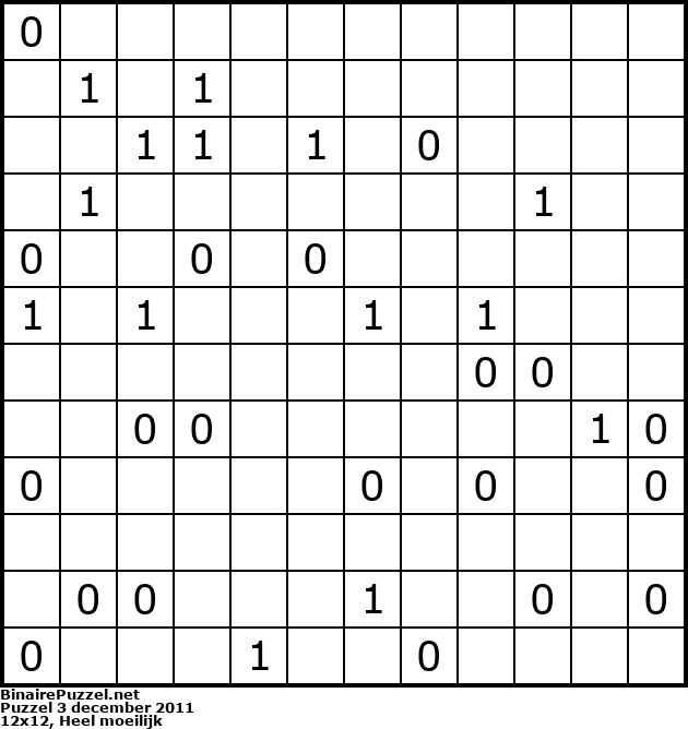 Binaire Puzzel