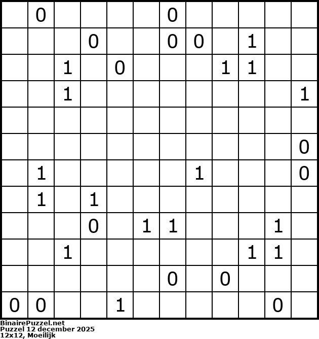 Binaire Puzzel