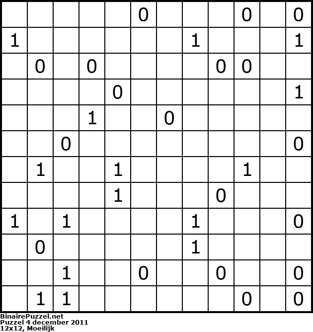 Binaire Puzzel