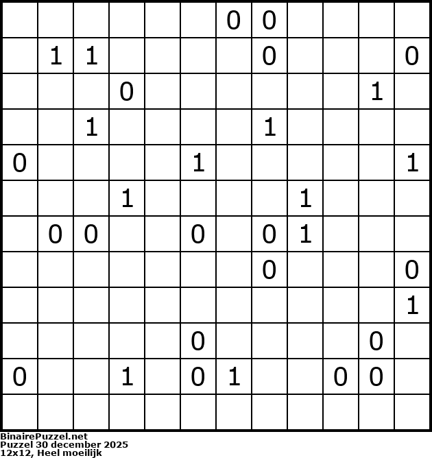 Binaire Puzzel