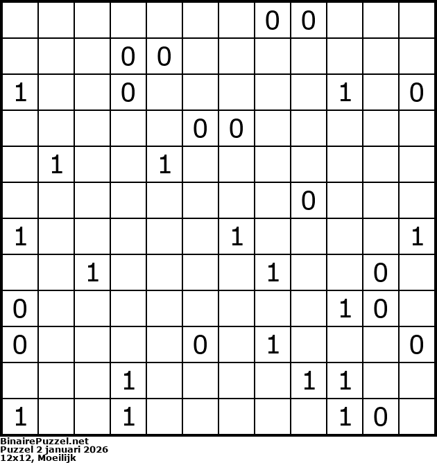 Binaire Puzzel
