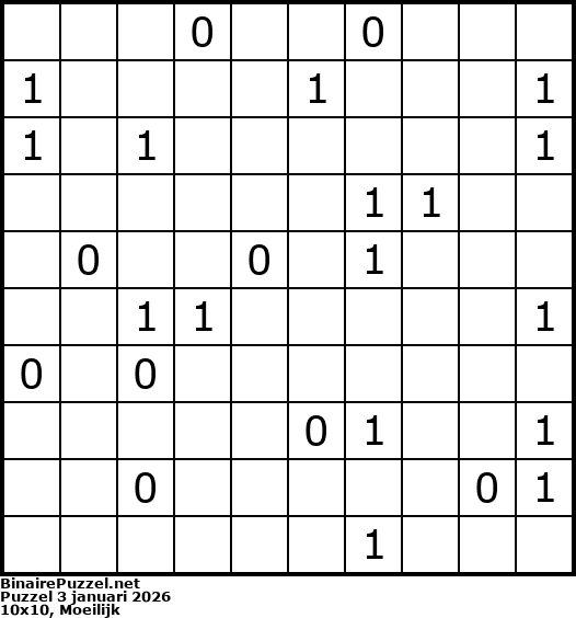Binaire Puzzel