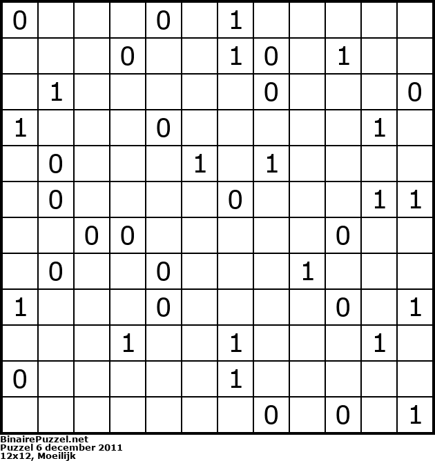Binaire Puzzel