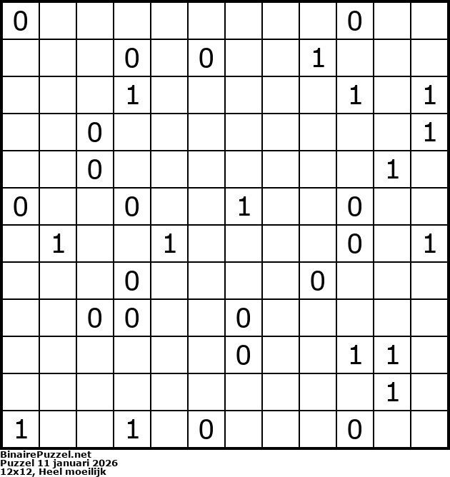 Binaire Puzzel