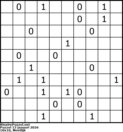 Binaire Puzzel