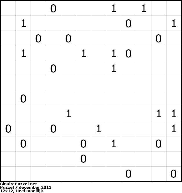 Binaire Puzzel