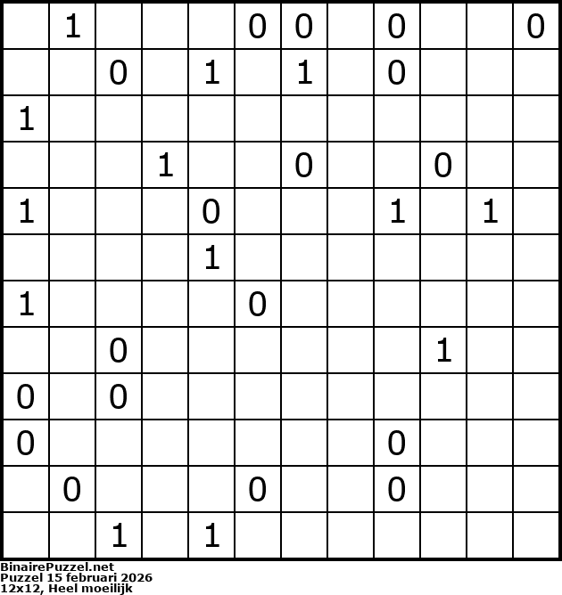Binaire Puzzel