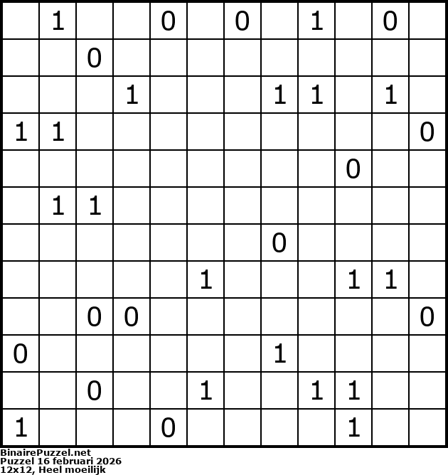 Binaire Puzzel