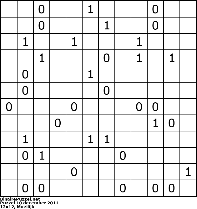 Binaire Puzzel