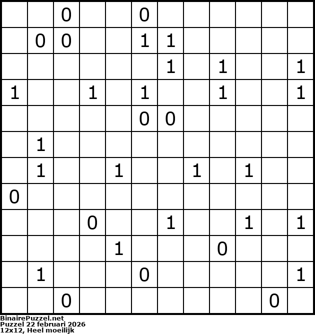 Binaire Puzzel