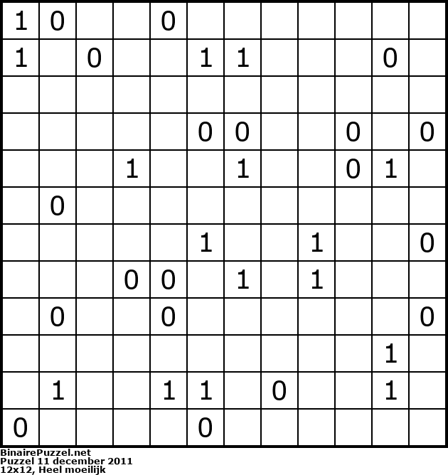 Binaire Puzzel