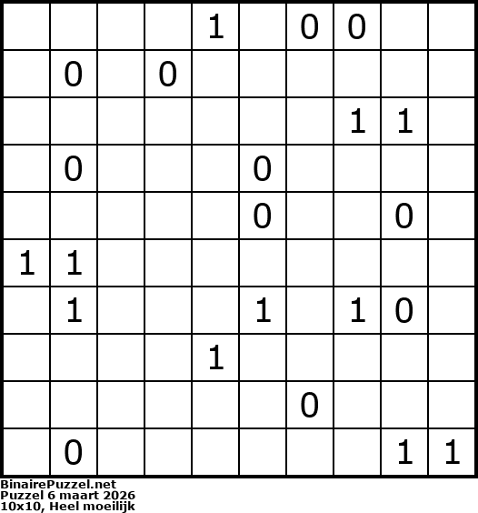 Binaire Puzzel