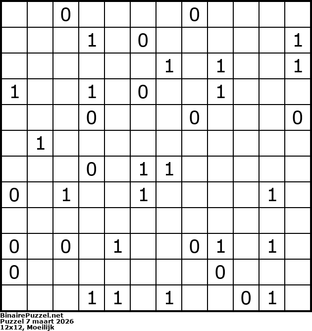 Binaire Puzzel