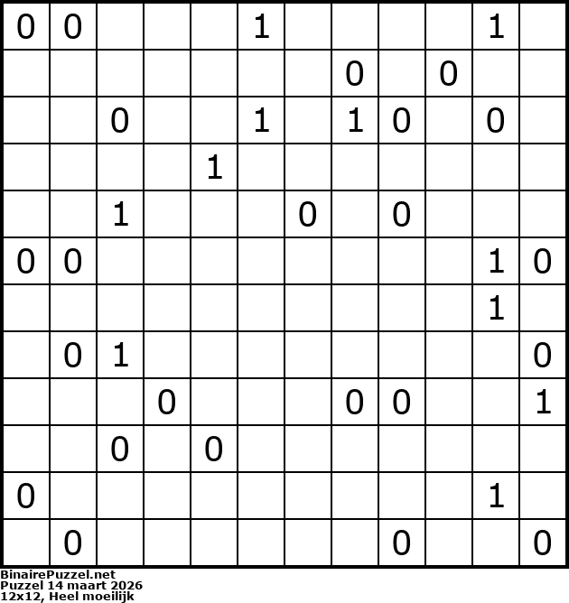 Binaire Puzzel