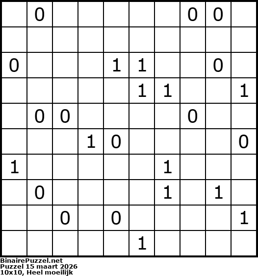 Binaire Puzzel