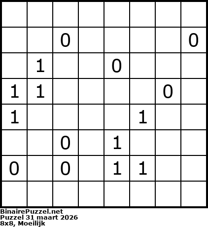 Binaire Puzzel
