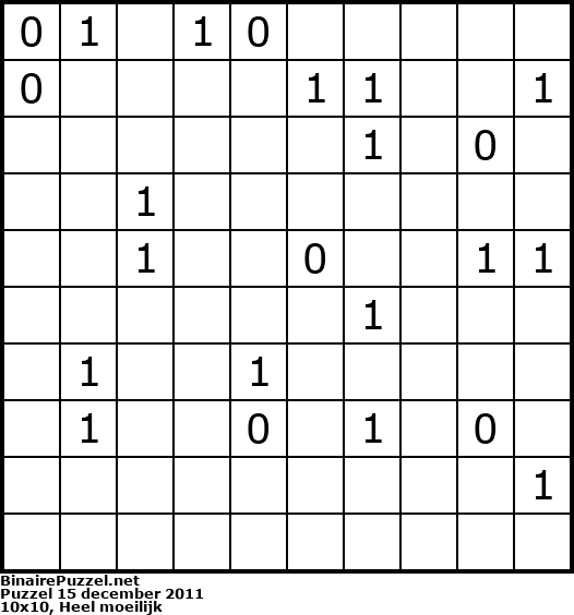 Binaire Puzzel