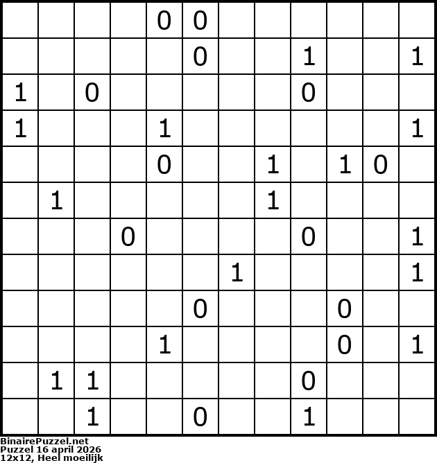 Binaire Puzzel