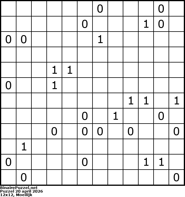 Binaire Puzzel