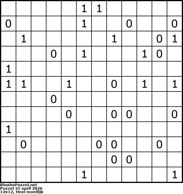 Binaire Puzzel