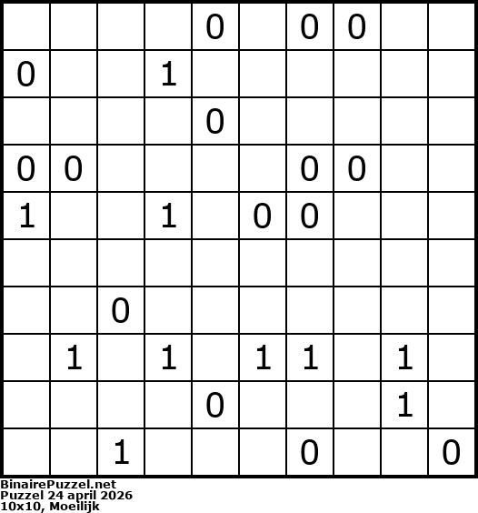 Binaire Puzzel