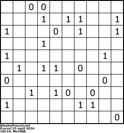 Binaire Puzzel