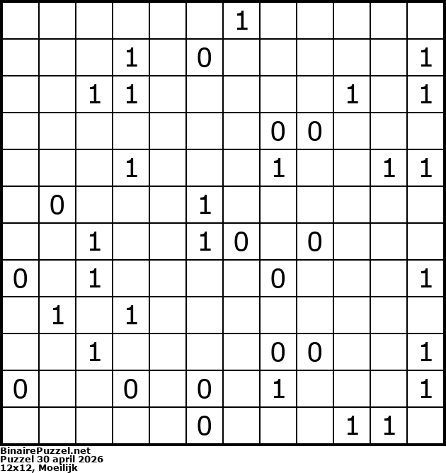 Binaire Puzzel