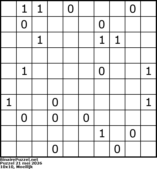 Binaire Puzzel