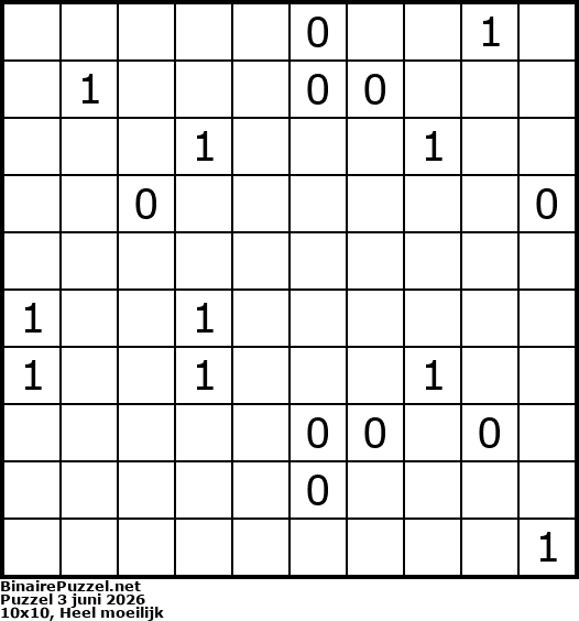Binaire Puzzel