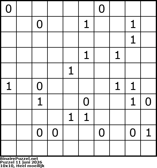 Binaire Puzzel