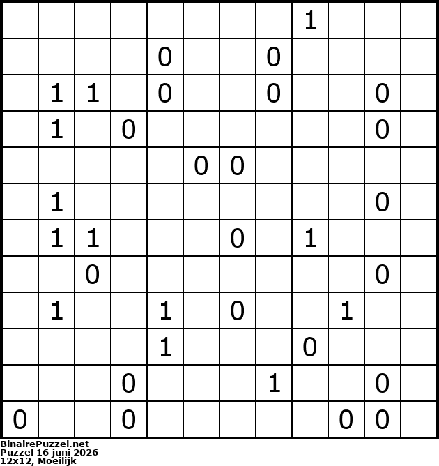 Binaire Puzzel