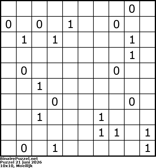 Binaire Puzzel