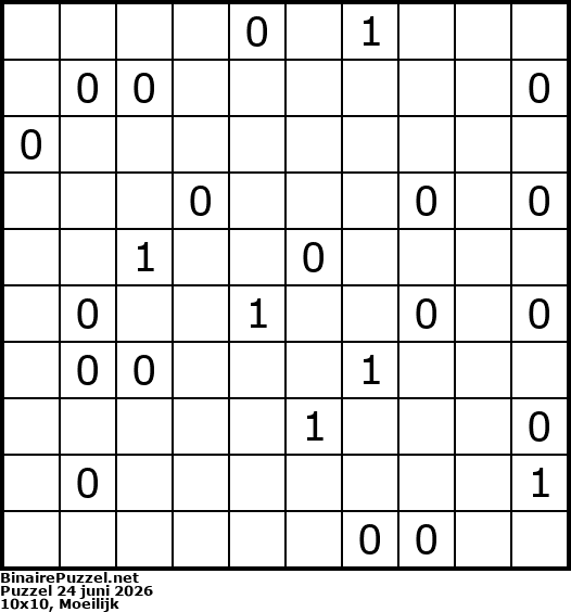Binaire Puzzel