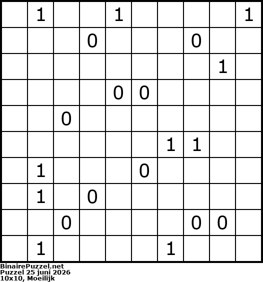 Binaire Puzzel