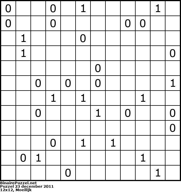 Binaire Puzzel