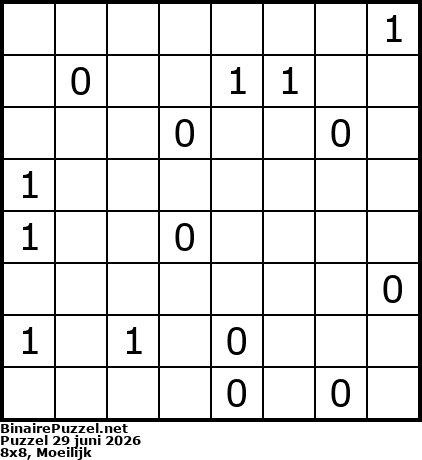 Binaire Puzzel