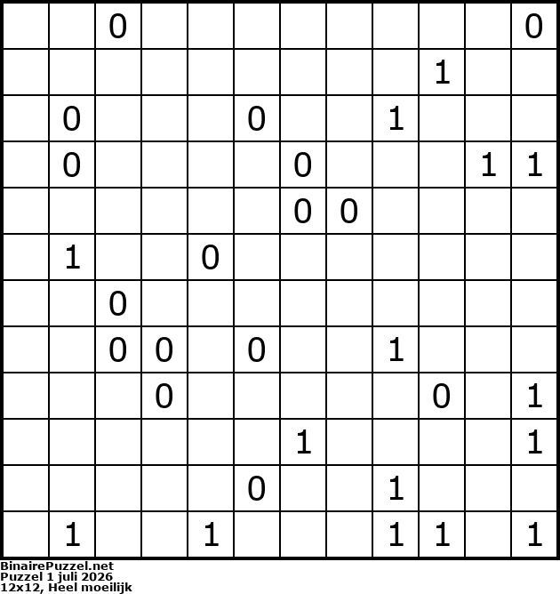 Binaire Puzzel